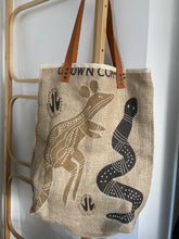 Load image into Gallery viewer, Upcycled tote Australian Coffee | War On Waste Cartel
