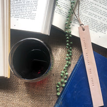 Load image into Gallery viewer, Leather Bookmark - READING BETWEEN THE WINES
