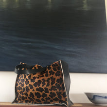 Load image into Gallery viewer, Leopard print leather tote - Houseofsamdesigns
