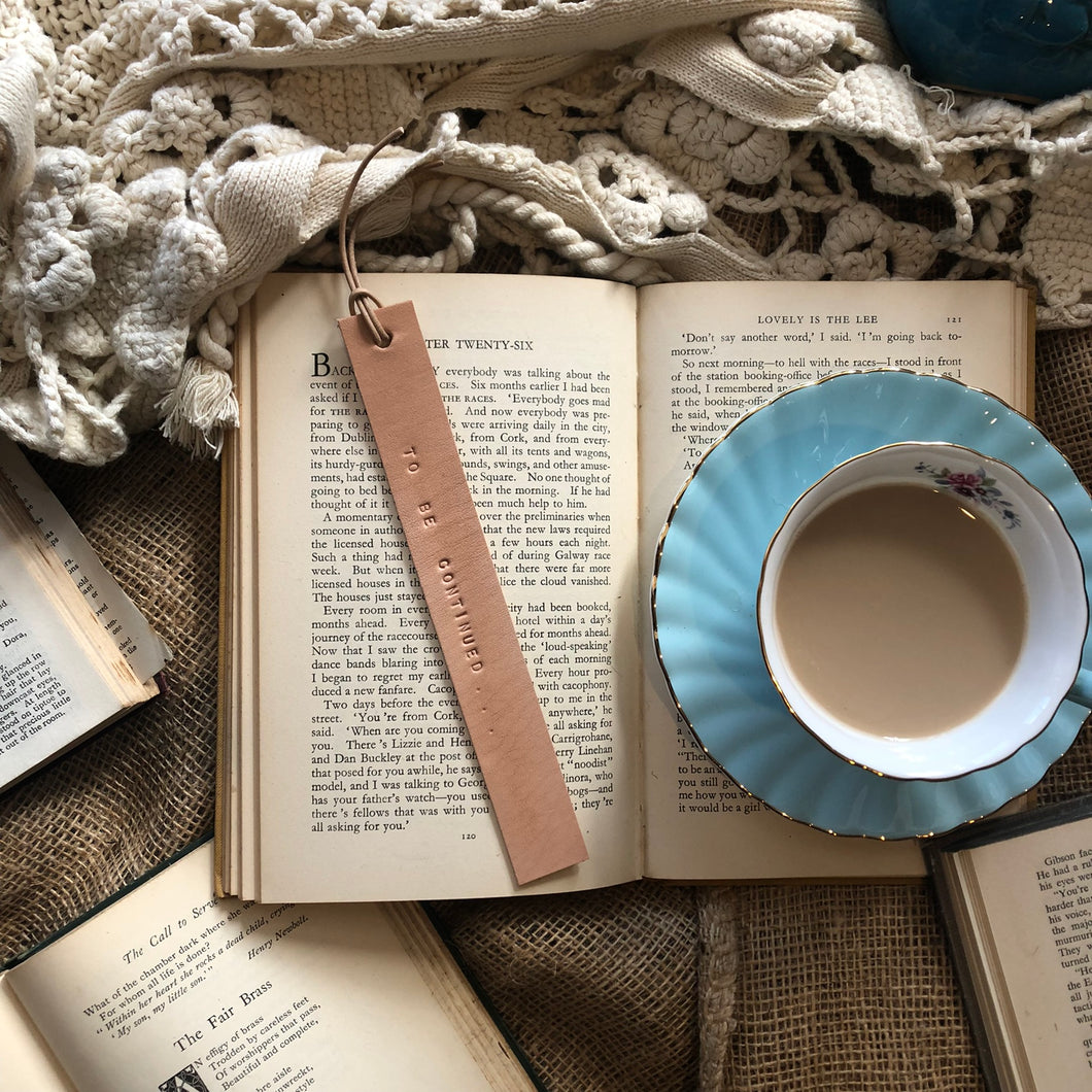 Leather Bookmark - TO BE CONTINUED