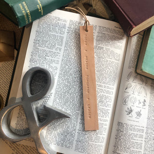 Leather Bookmark - TODAY A READER, TOMORROW A LEADER