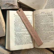 Load image into Gallery viewer, Leather Bookmark - OH THE PLACES YOU&#39;LL GO
