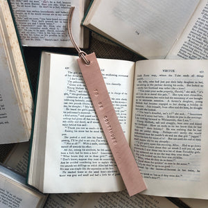 Leather Bookmark - TO BE CONTINUED