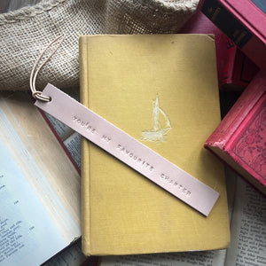 Leather Bookmark - YOU'RE MY FAVOURITE CHAPTER