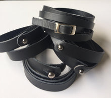 Load image into Gallery viewer, Men&#39;s leather bracelet personalised - Houseofsamdesigns
