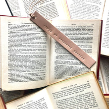 Load image into Gallery viewer, Leather Bookmark - YOU&#39;RE MY FAVOURITE CHAPTER

